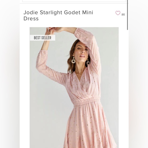 NWT Francesca’s Long-sleeve mini dress - Picture 7 of 8